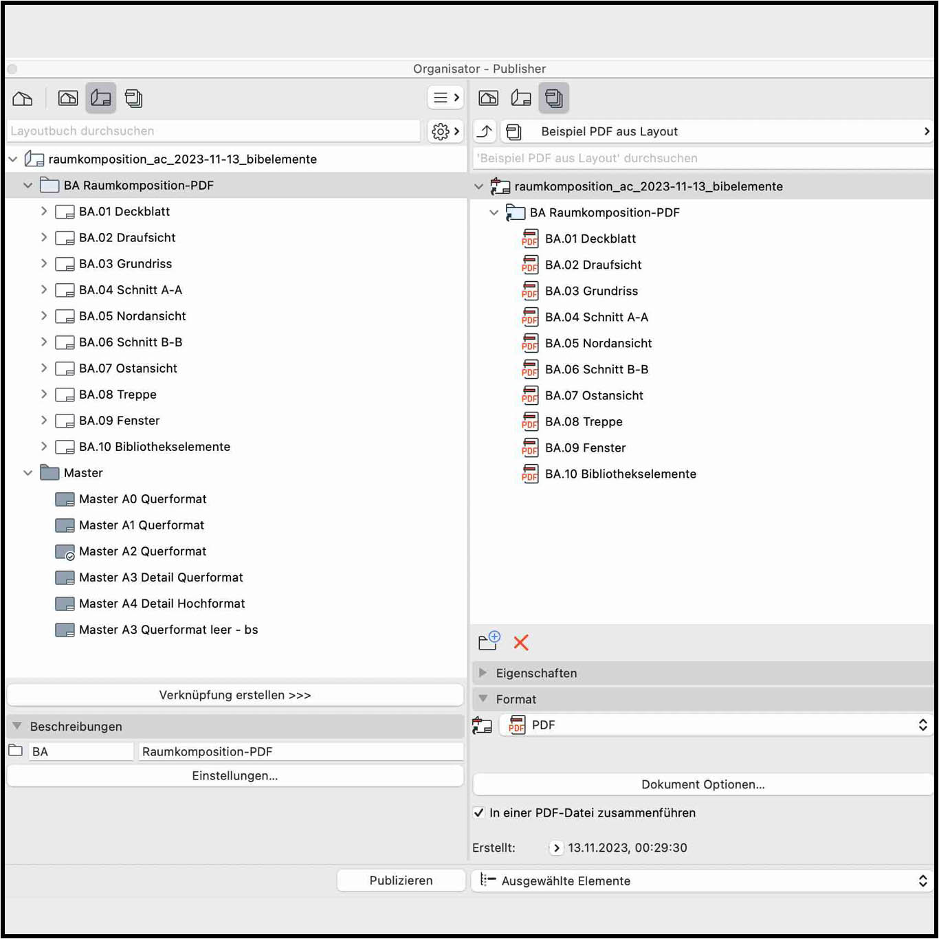 11 Alle Layouts in einer mehrseitigen PDF-Datei zusammenführen